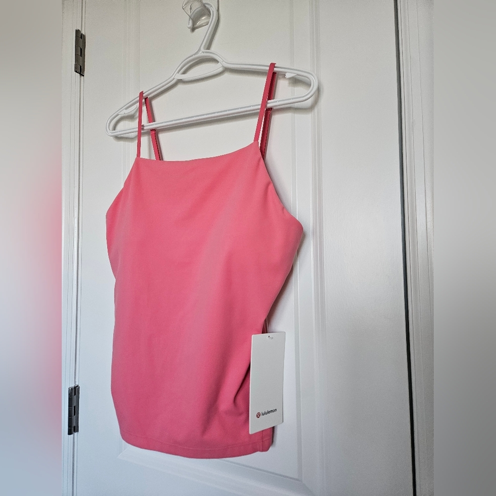 NWT Lululemon Align High-Neck Cami Tank Top A/B Cup Sakura Pink SIZE 14
